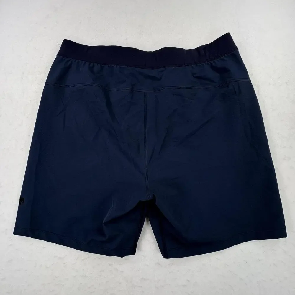 Public Rec Flex Shorts Mens 34 Navy Blue 7” Stretch Athletic Performance Golf